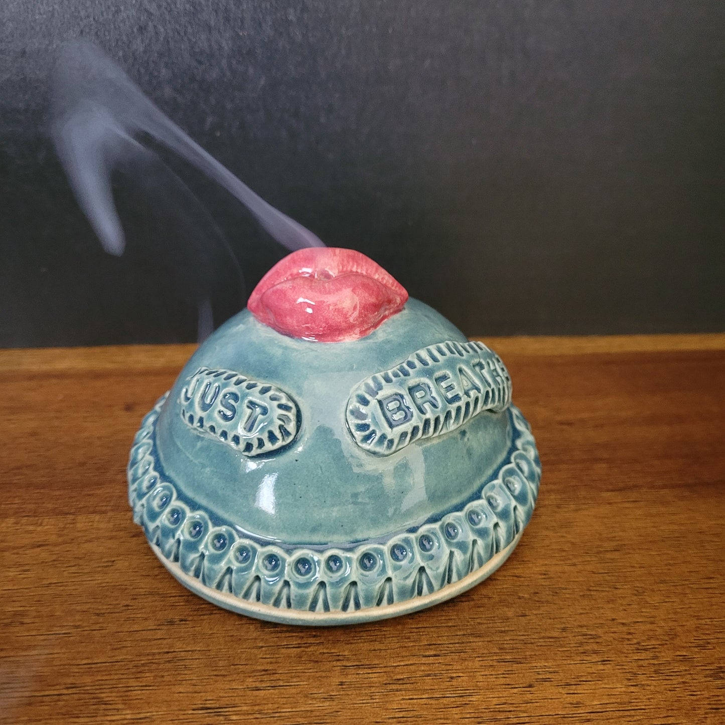 Just Breathe Incense Burner for Mindful Meditation