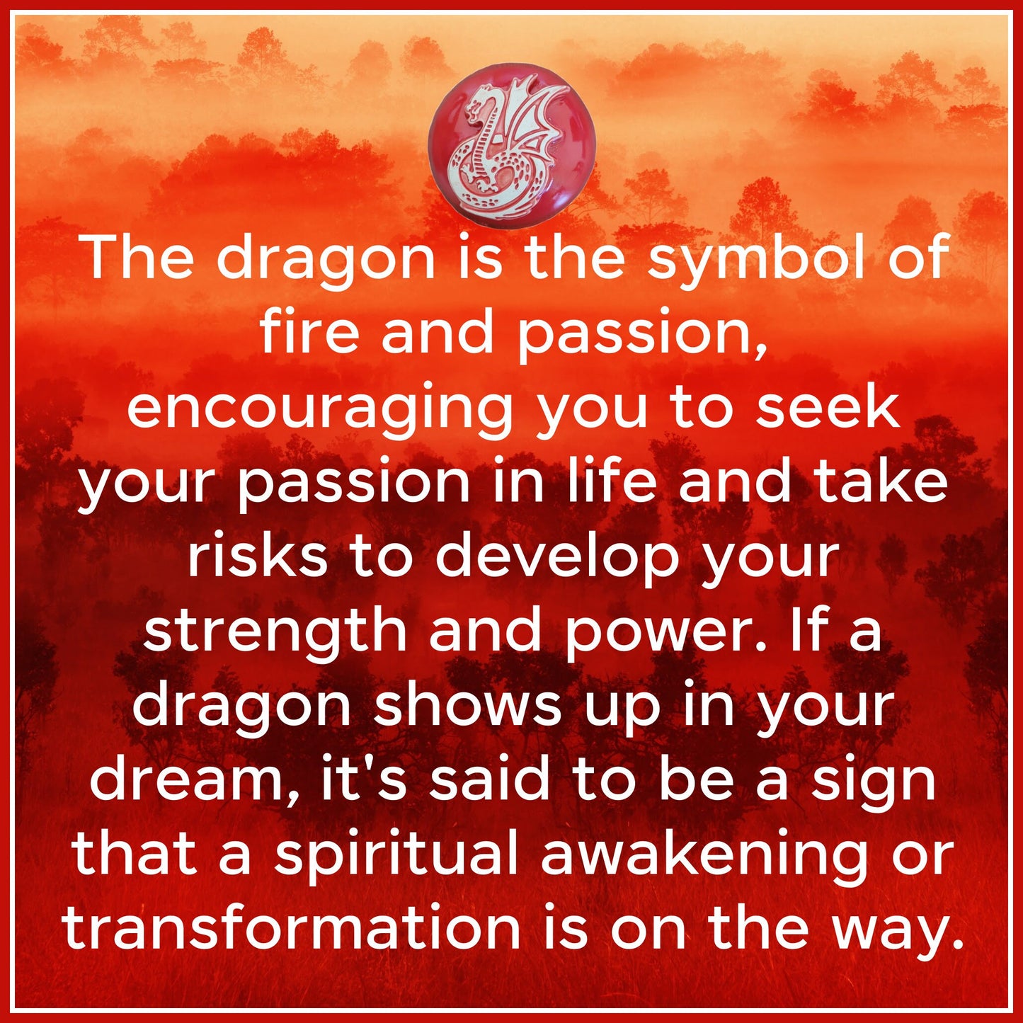 Red dragon rattle for daily meditations