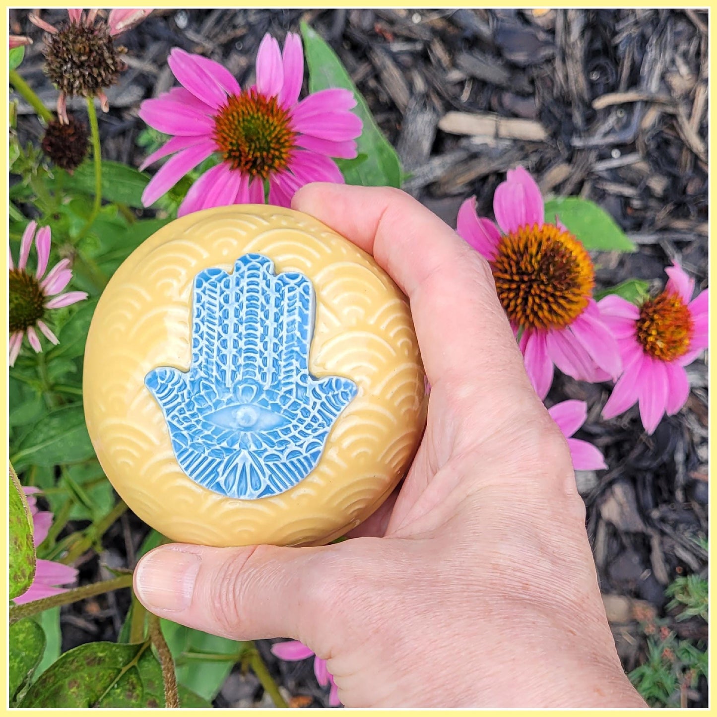 Hamsa Hand Shaman Rattle For Daily Meditation