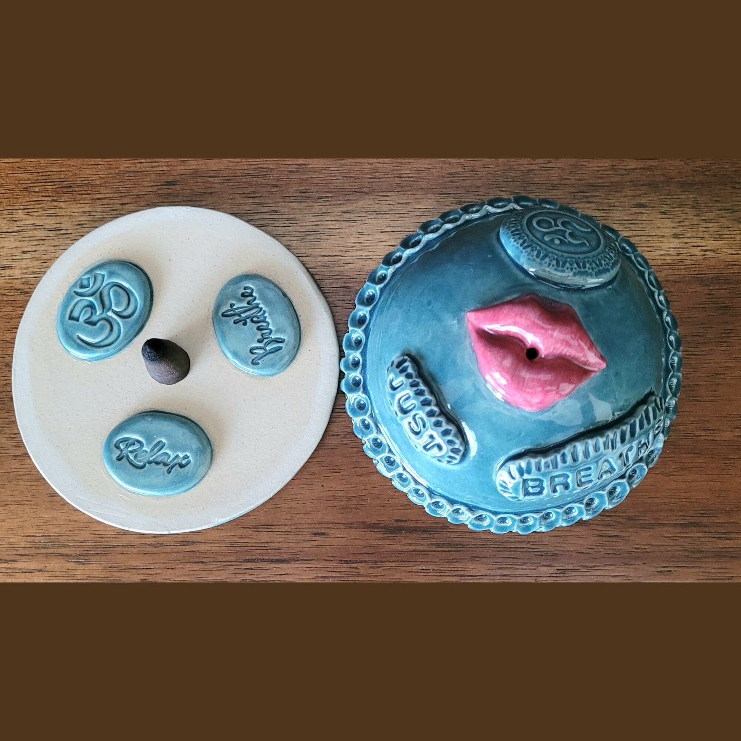 Just Breathe Incense Burner for Mindful Meditation