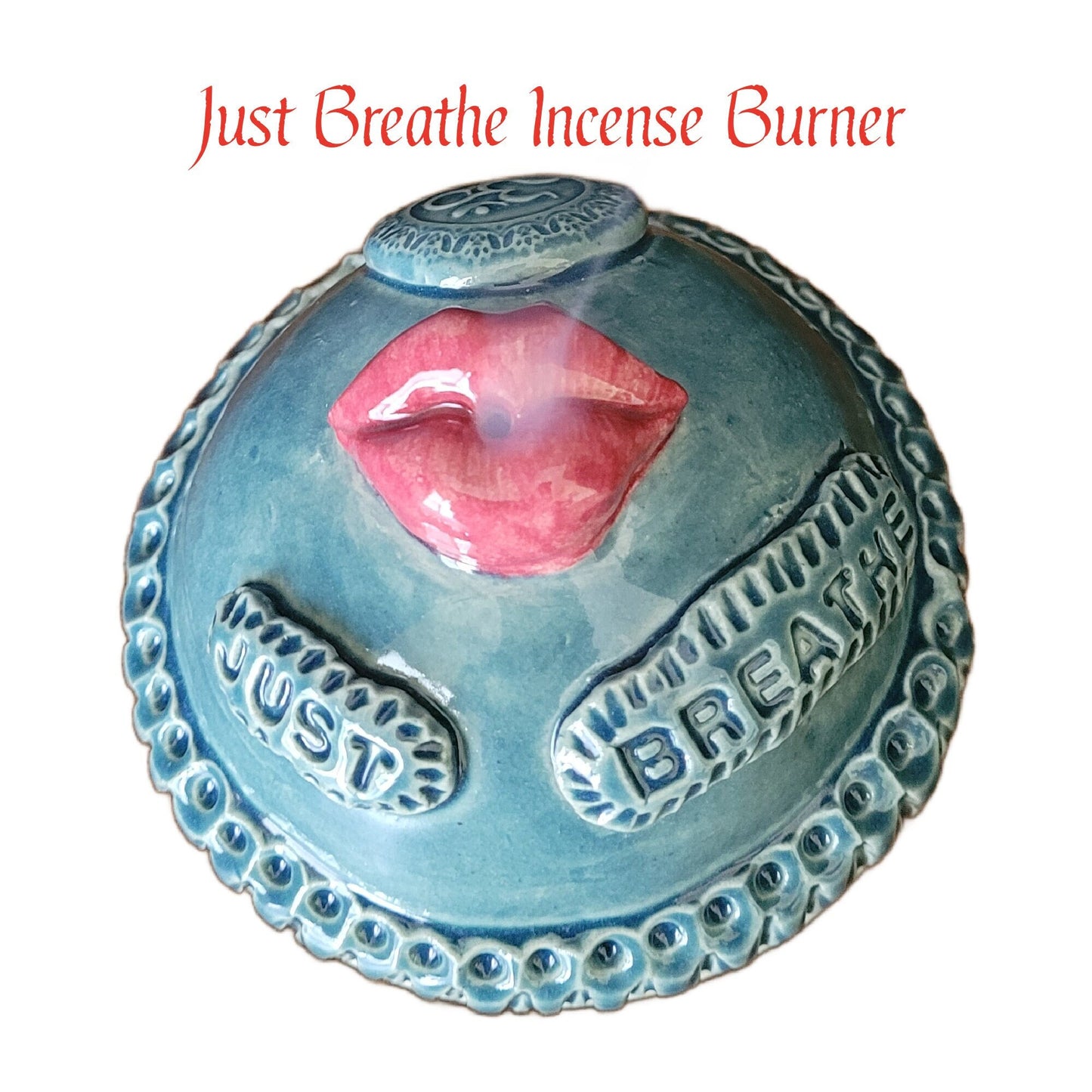 Just Breathe Incense Burner for Mindful Meditation