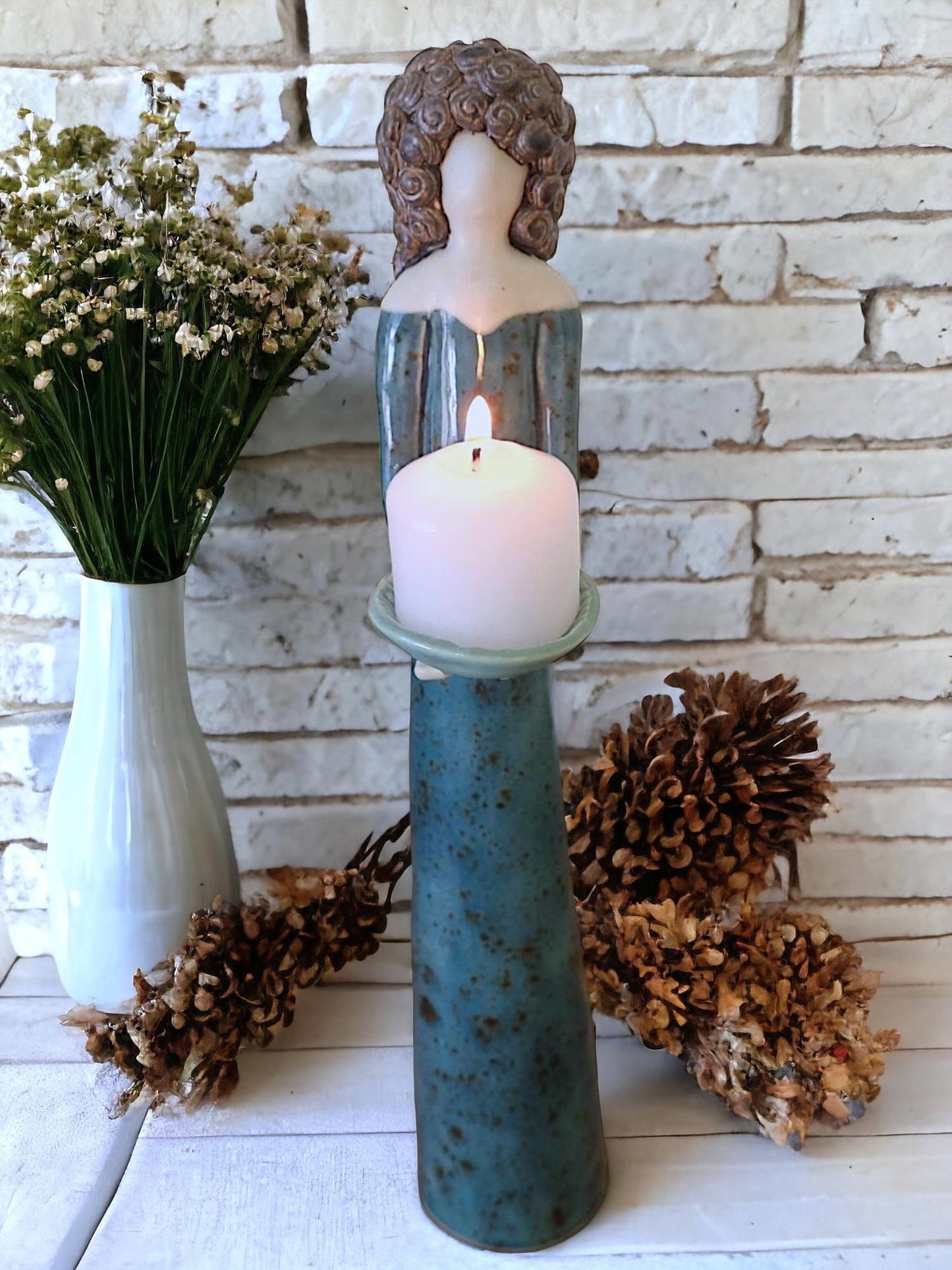 Spirit Goddess Statue To Hold Incense Cone or Candle